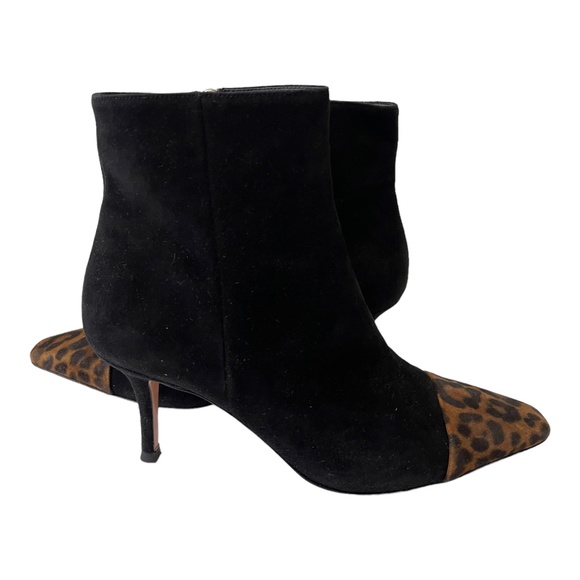 Gianvito Rossi Lucy 70 ankle boot in Suede and animal print Size EU 37, US 7 - Picture 7 of 11
